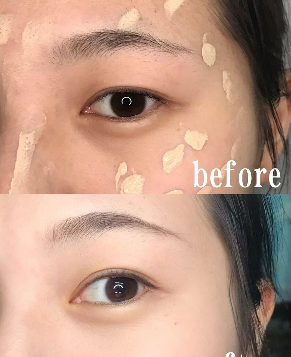 美宝莲和unny白盖粉底哪个好用,美宝莲fitme粉底水润112色号测试