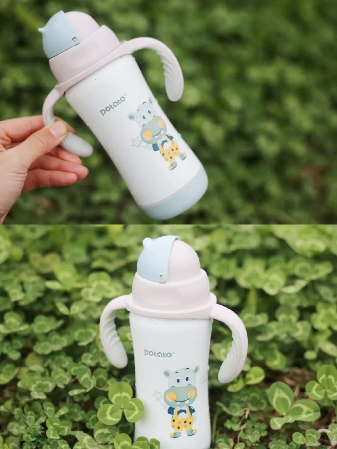小土豆儿童吸管水杯保温,小土豆水杯经典款