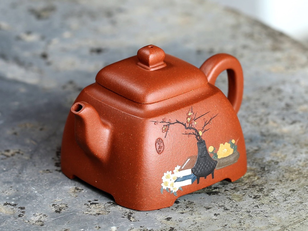 全手工紫砂壶方器鉴别,紫砂壶花器贵还是方器贵