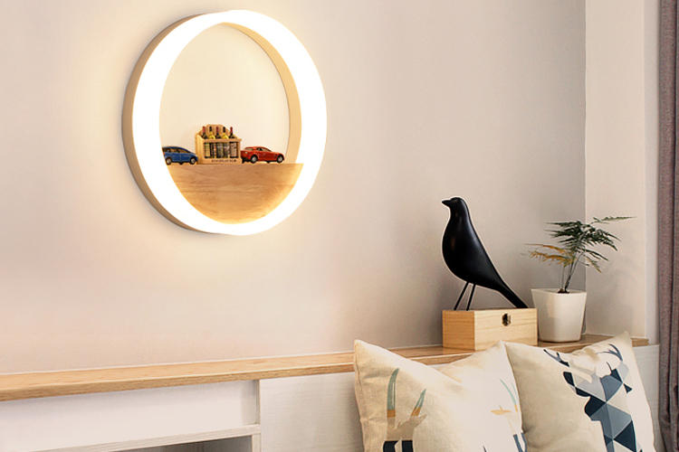 解锁床头,卧室床头壁灯免安装