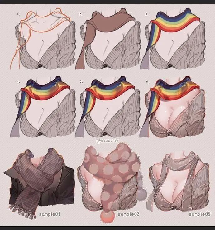 漫画服装100种画法卫衣,漫画连衣裙绘画教程