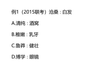 类比推理的五个关系,类比推理的常识积累