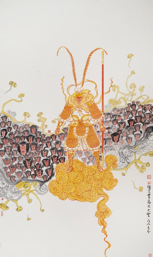 他画的猴子都是来搞笑的吗？让人看得停不下来