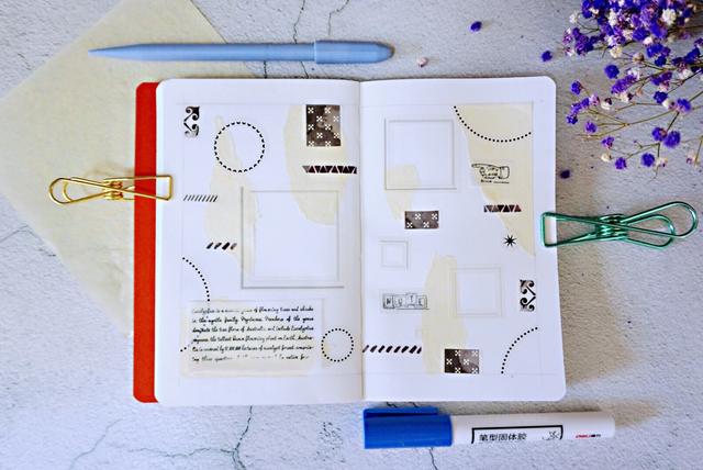 手帐新手买什么胶带,用自制手帐贴纸和自制胶带做手帐