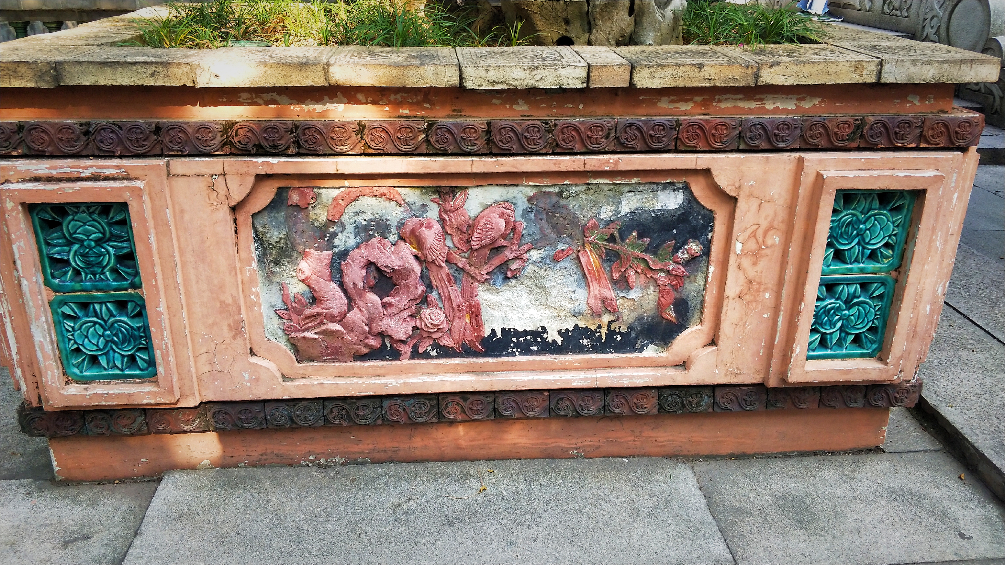 羊城八景彩色玻璃,顺德清晖园羊城八景图片