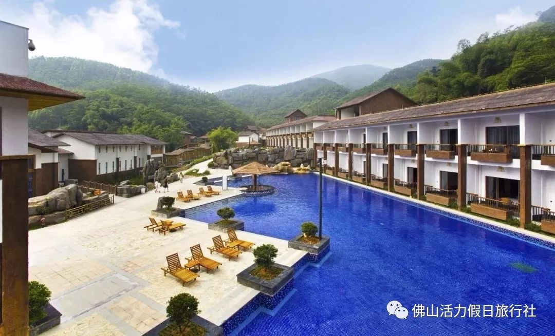 惠州博罗木屋温泉,惠州富力养生谷网红温泉度假别墅