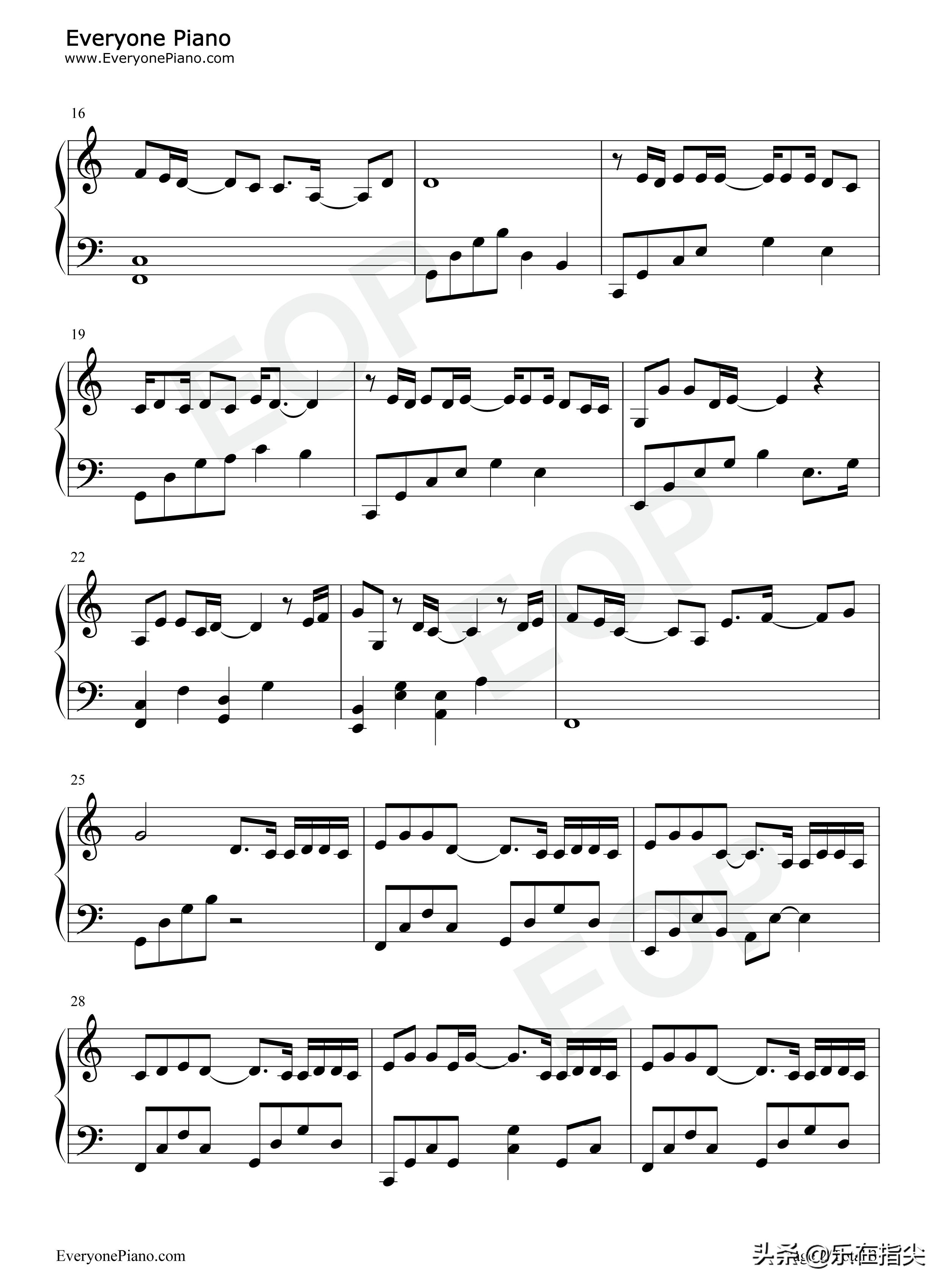 回到夏天钢琴谱简谱完整版,回到那年夏天钢琴谱简谱