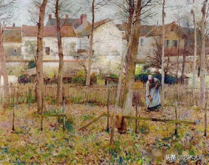 外国油画风景图片大全,外国胡子哥风景油画合集