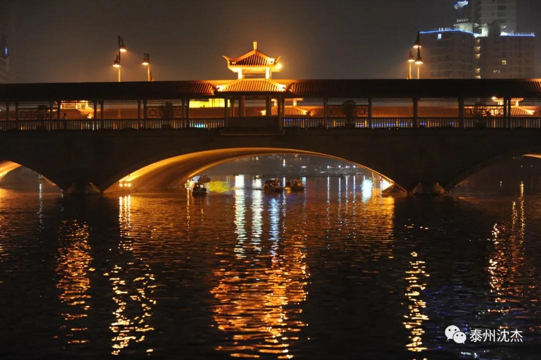 泰州凤城河打卡,夜游泰州凤城河