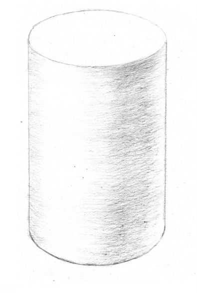 素描初学者绘画步骤图几何体,素描画几何体简单初学者