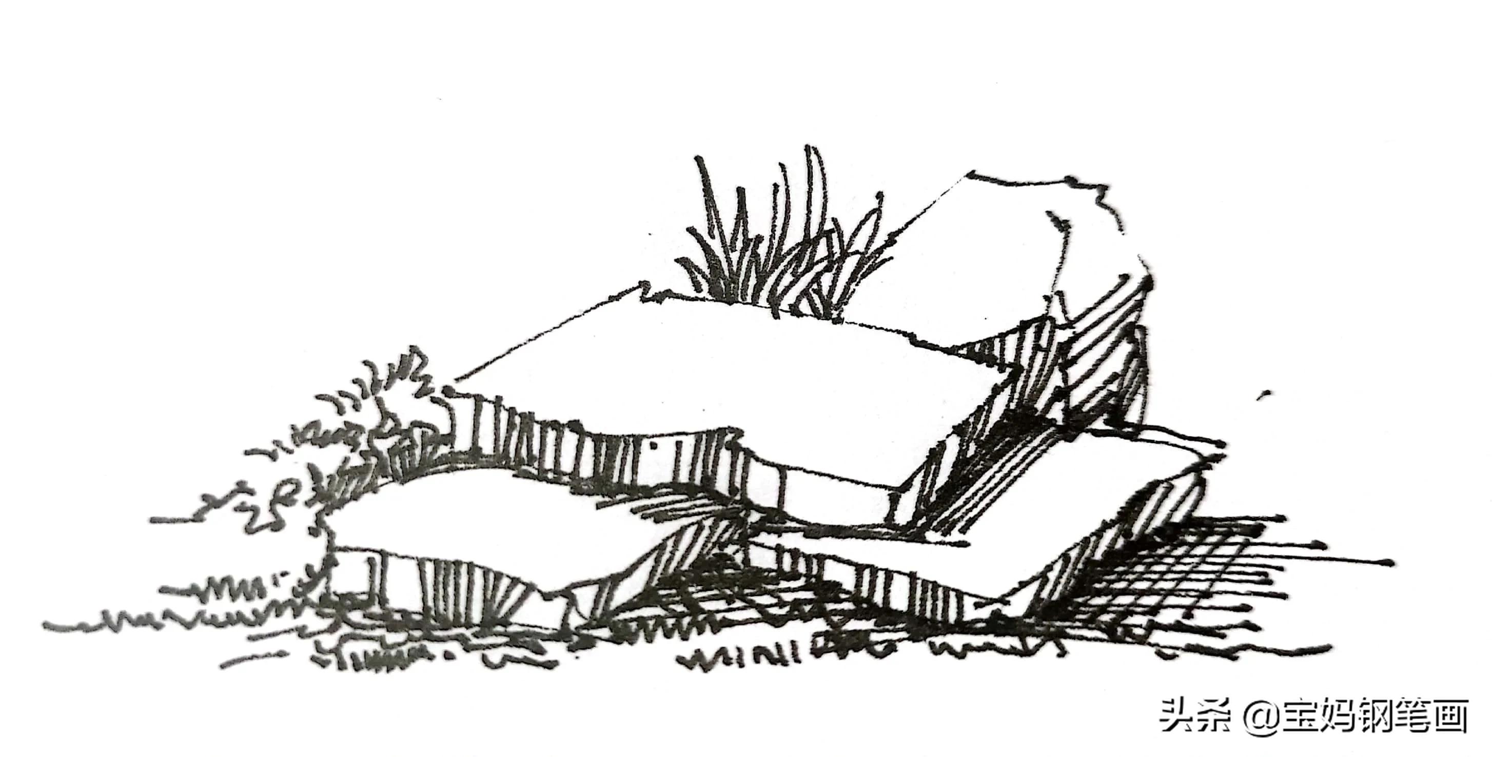 怎样在石头上画出简单好看的画,如何画出石头的质感