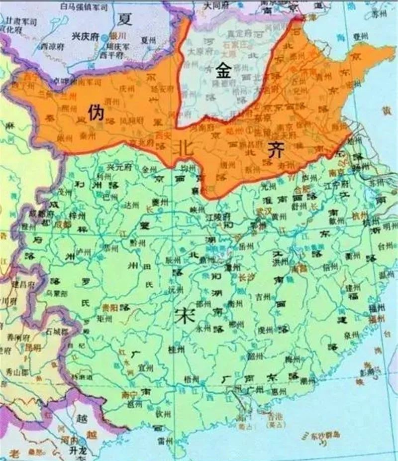 北宋伪齐刘豫,金灭辽及北宋的过程