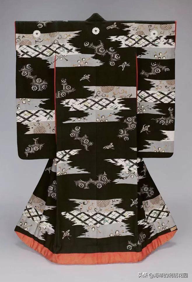 日本和服刺绣图案,和服刺绣和中国刺绣的区别