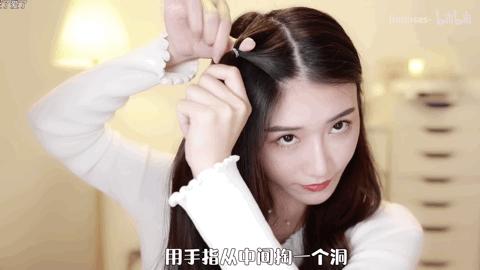 适合30-40岁圆脸减龄扎发,锁骨发型女怎么扎圆脸减龄