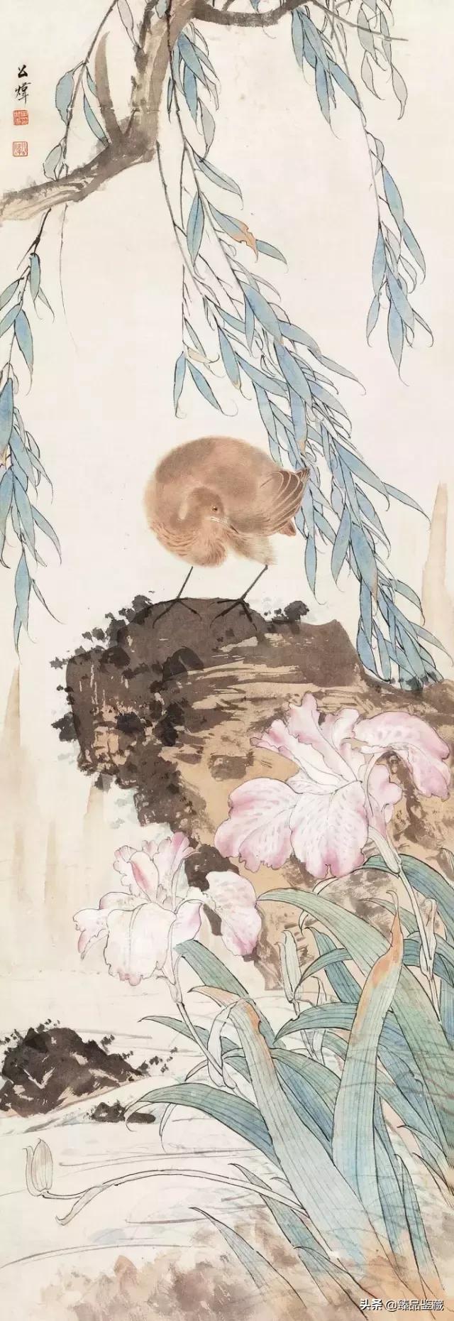 工笔大师田世光,工笔画大师田世光画孔雀好美