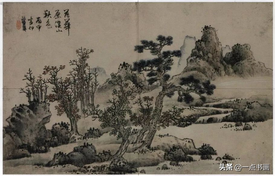 明画家蓝瑛溪山幽居图,明蓝瑛山水画全集