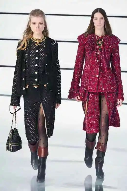 VintageChanel中古琉璃饰品,中古香奈儿双c项链