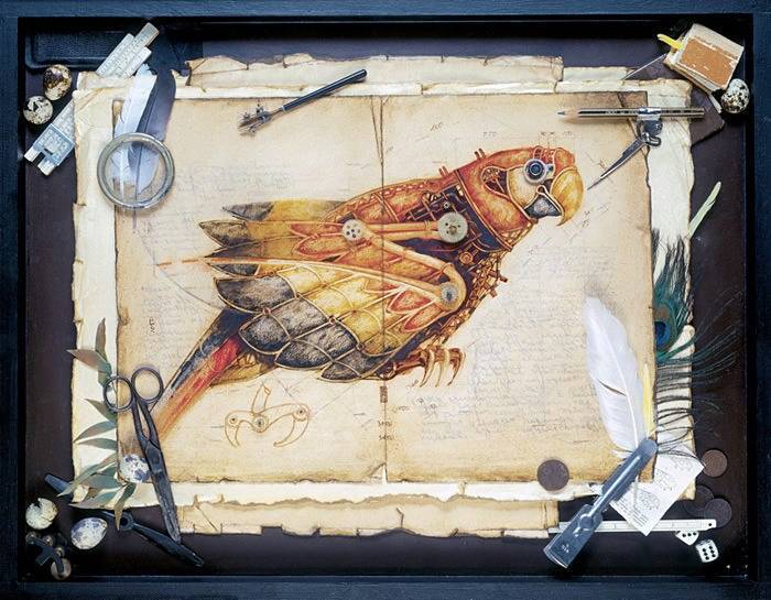 蒸汽朋克风格动物插画,蒸汽朋克插画动物