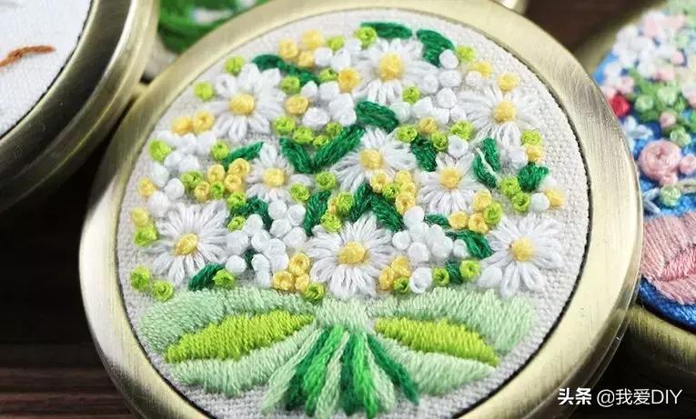 刺绣新手一步一步刺绣花,超详细的漂亮小花刺绣教程