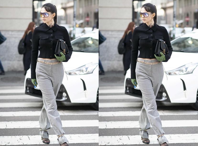 阔腿裤高跟鞋喇叭裤,阔腿裤穿高跟鞋好看吗