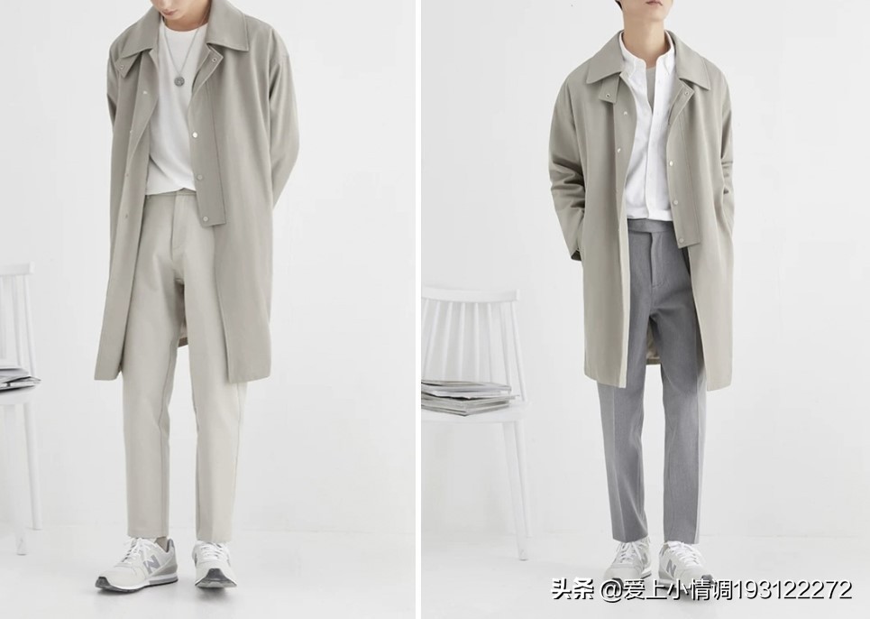 今年秋冬新款男士风衣搭配,推荐的风衣男款