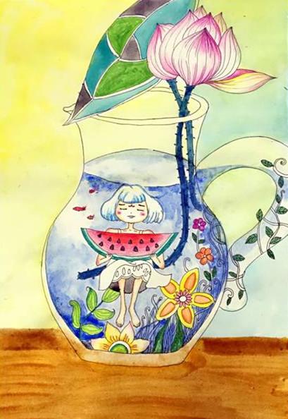 夏天的太阳一年级绘画,少儿美术绘画教程秋天