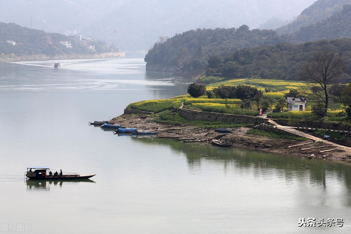 富春江一线江景,杭州钱塘江富春江