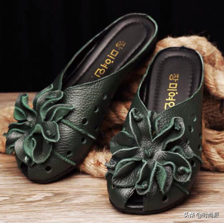 夏季凉拖高级感不磨脚,软底软面穿上超舒服夏季凉拖