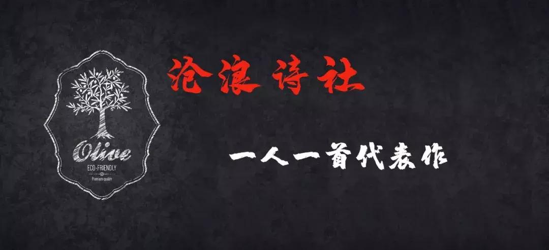 当代好诗都在此！一人一首代表作，来看谁人美诗妙？沧浪诗社庚集