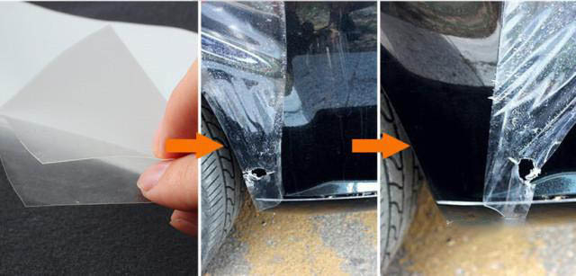 汽车漆面透明保护膜施工,贴漆面保护膜到底有多好