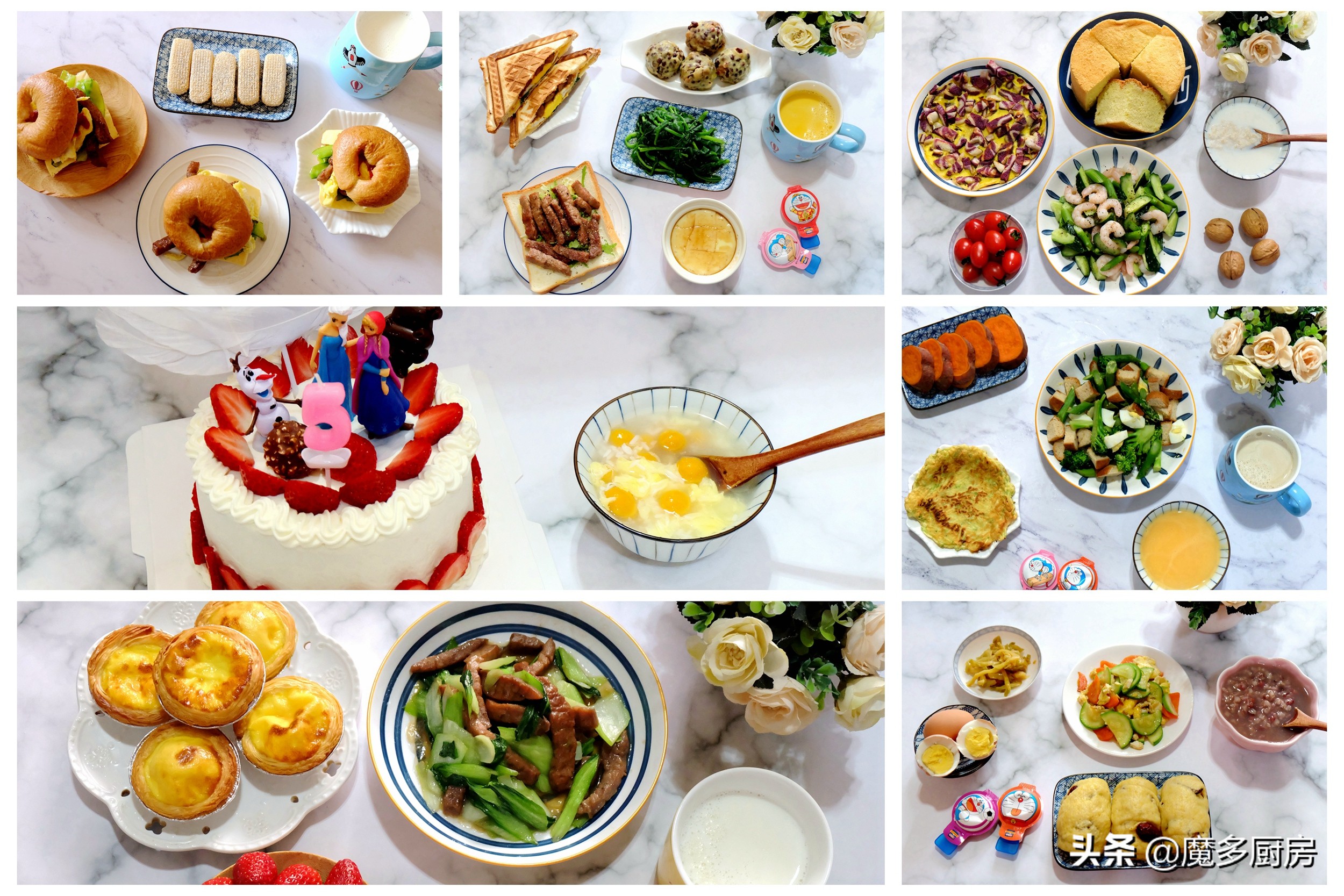 早餐也能吃出新花样好吃又好看,早餐学会这样做全家吃得饱还舒心