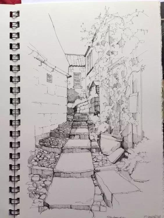 风景速写的好处,风景速写简单显高级