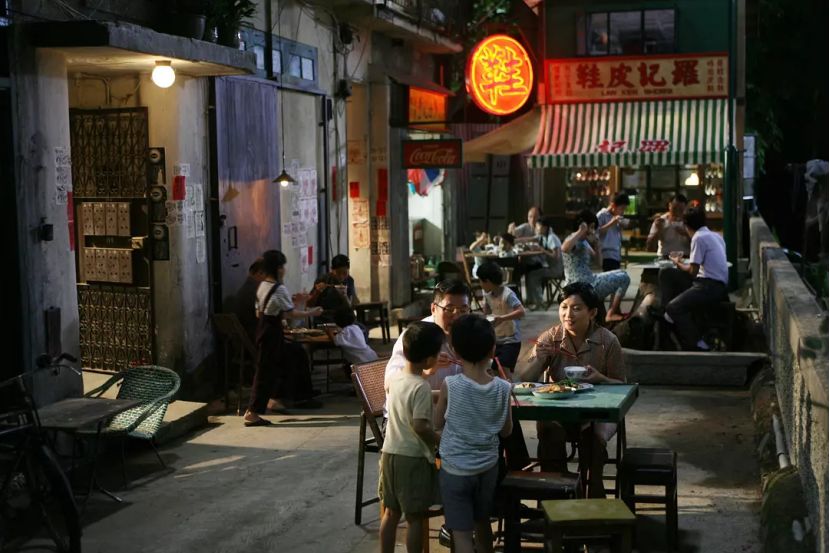 港片电影里的老街,香港的市井生活老电影