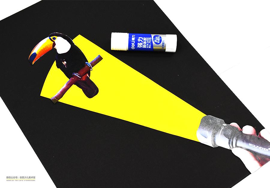 儿童画科学幻想画作画步骤与方法,儿童画教程森林探秘