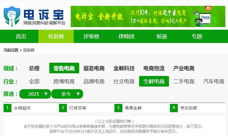 叮咚买菜榴莲,电诉宝投诉平台官网