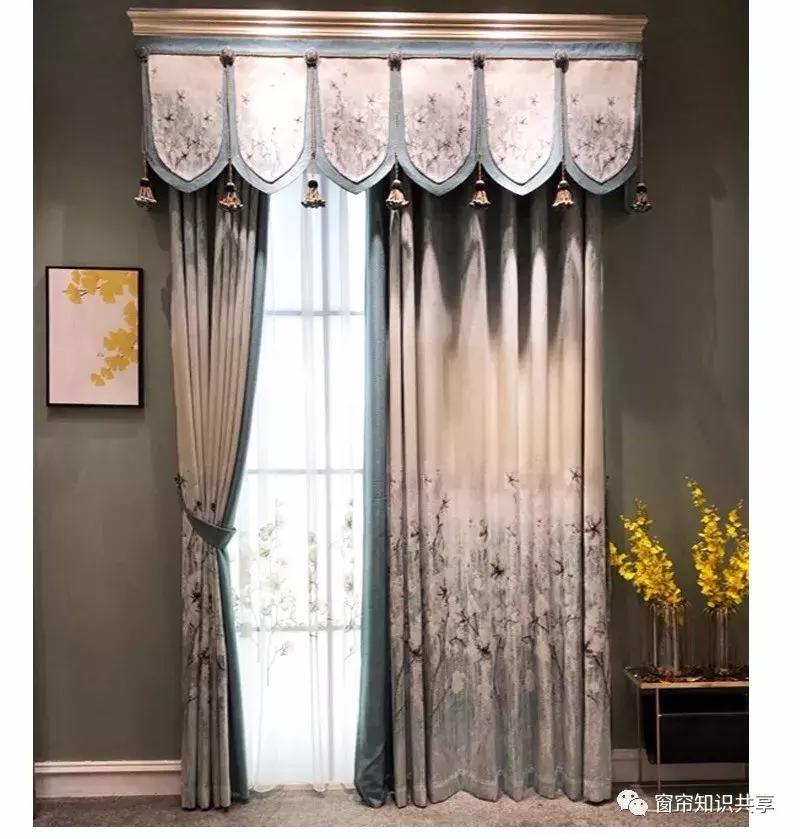 新中式25公分的帘头造型,新中式帘头尺寸