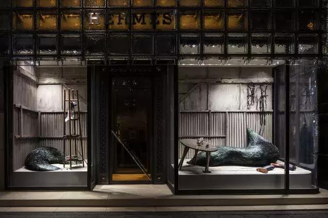 2016年成都爱马仕橱窗,爱马仕东京银座橱窗设计