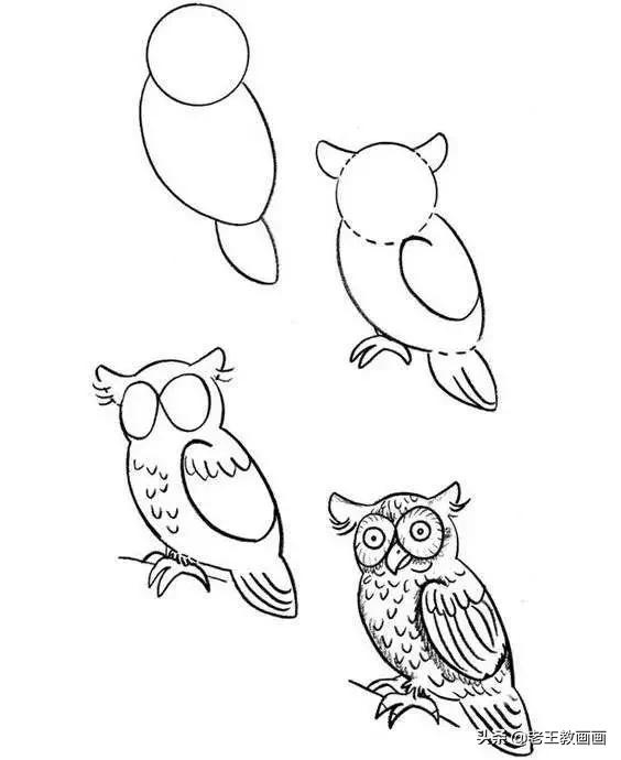 画开心的喜羊羊简笔画3秒学会,幼儿园简笔画小燕子3秒学会