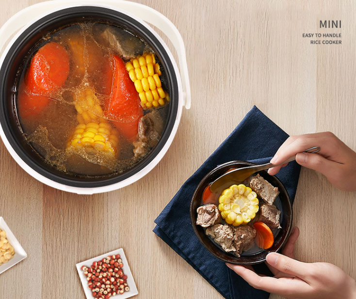 电饭锅既能做饭也能煮菜,炒菜煮饭煲汤三合一多功能电饭锅