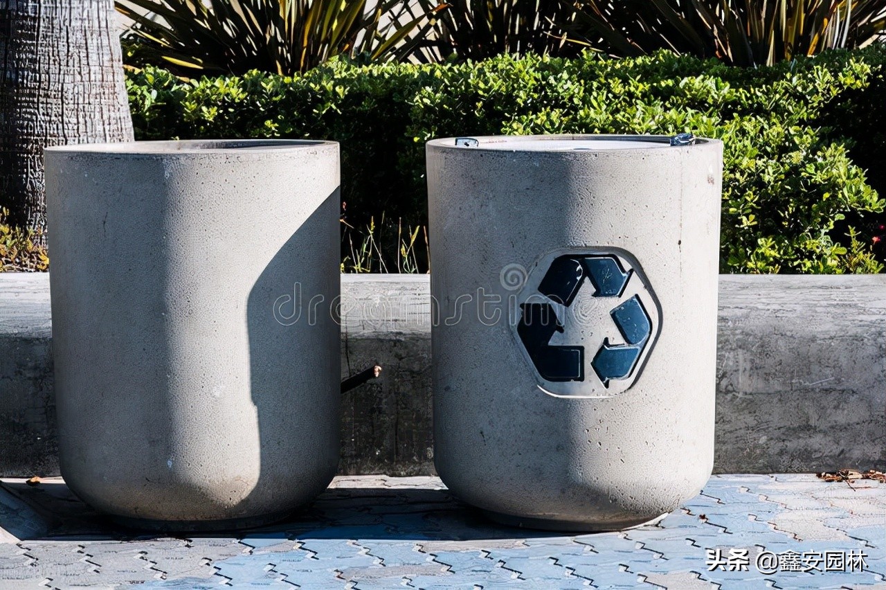 大型垃圾桶分类,户外分类垃圾桶二合一