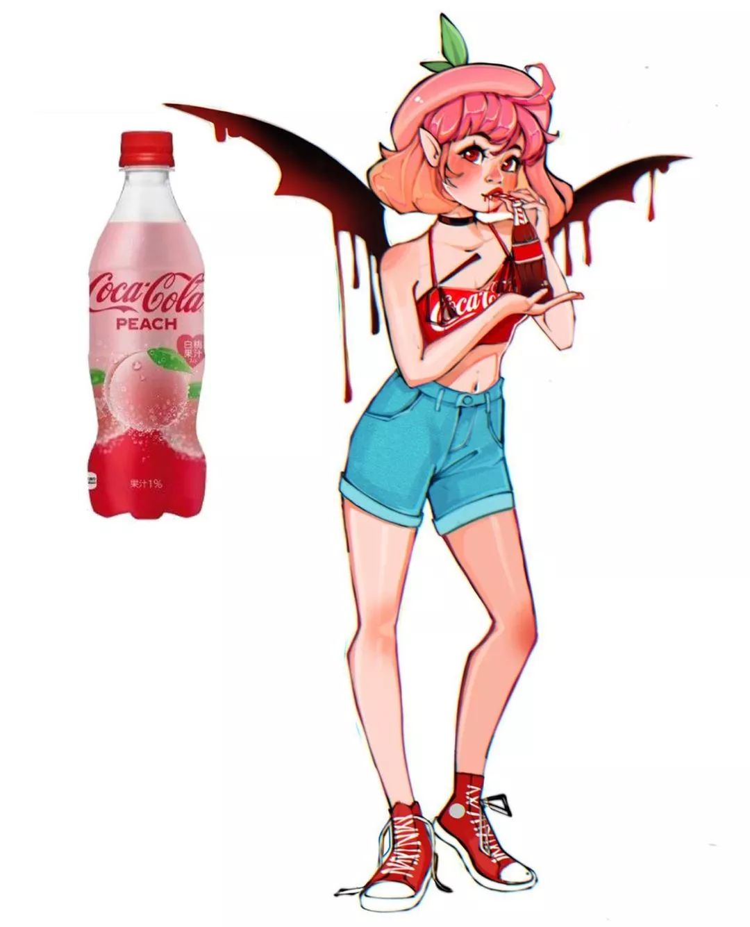 在的艺术写法,100幅治愈系小插画马克笔美食