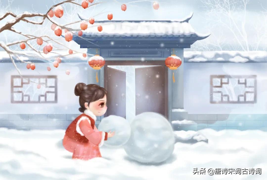 初冬下雪诗意,诗意雪天