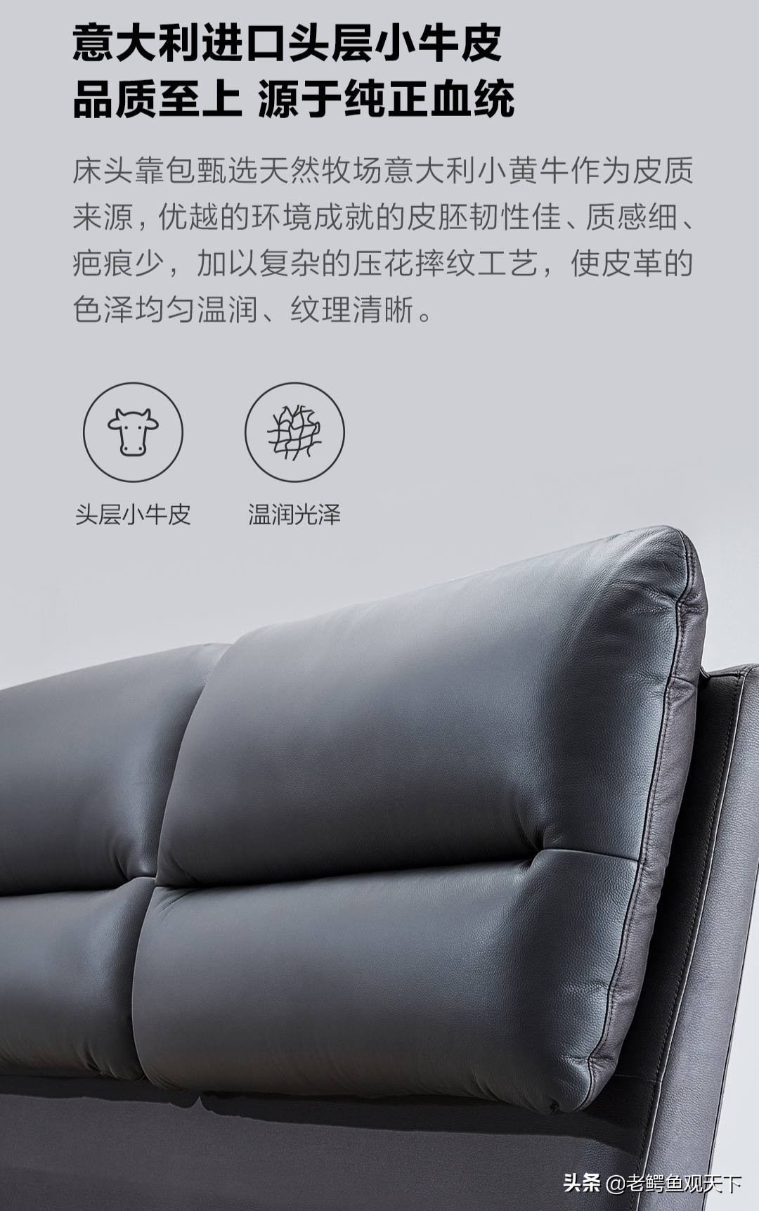 世界上有名的真皮床,8h智能真皮悬浮电动床评测