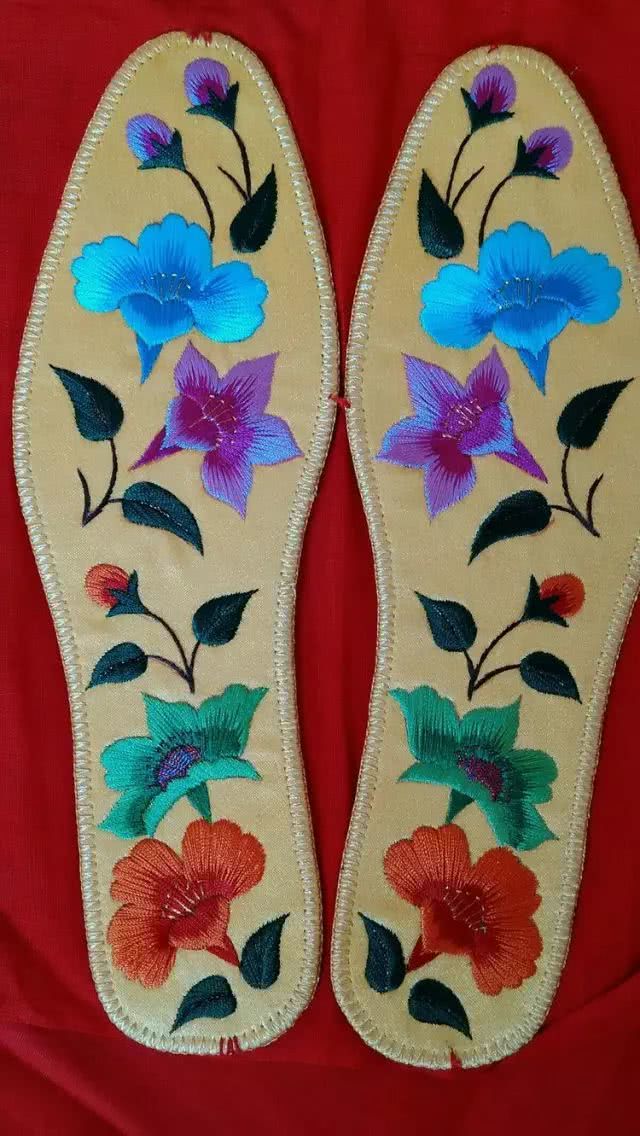 鞋垫图案360种大图超简单,最简单的十字绣鞋垫子图案