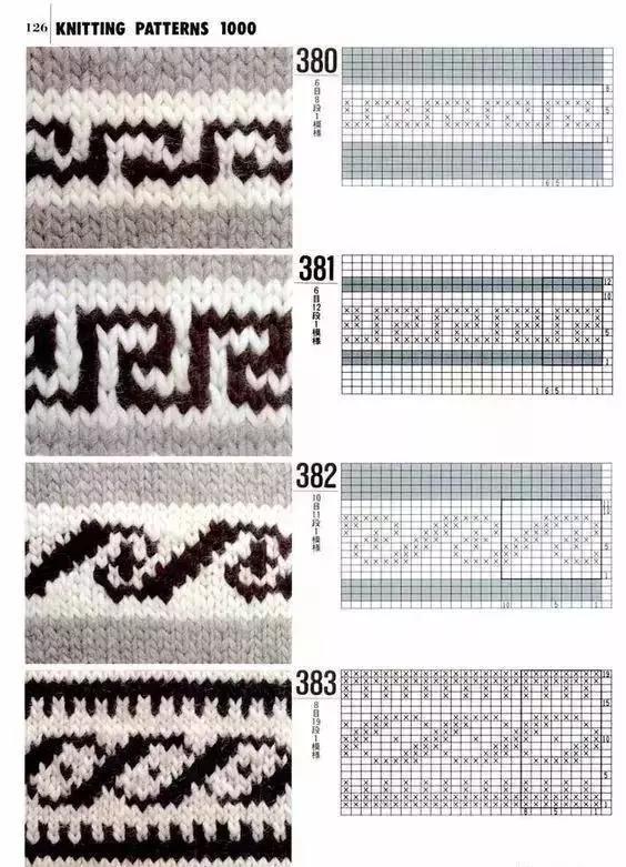 很美的提花毛衣四款附图解,一些漂亮的提花毛衣花样推荐