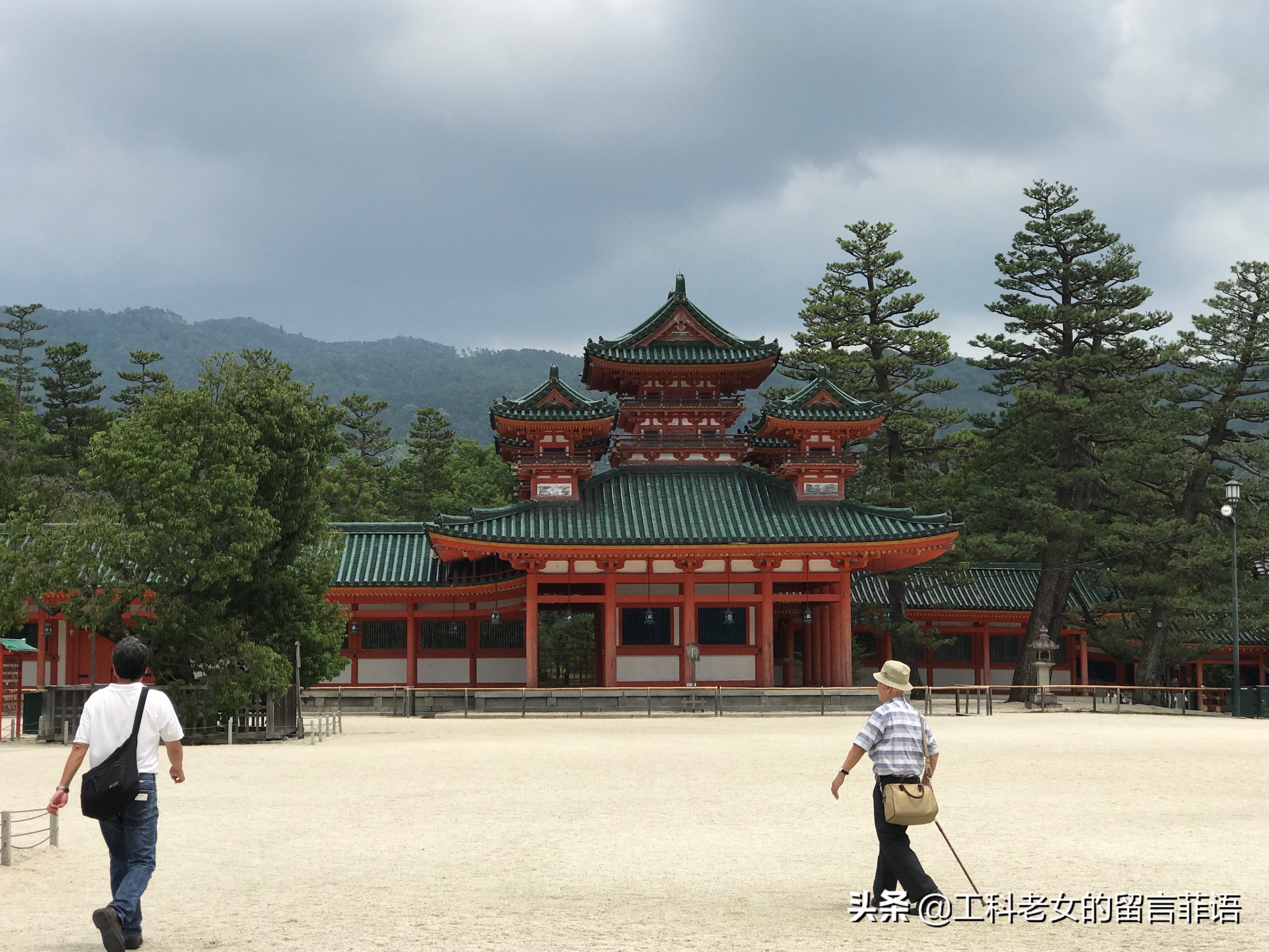 京都之因喜欢这神社的名字就在此卜了一签,却不认字