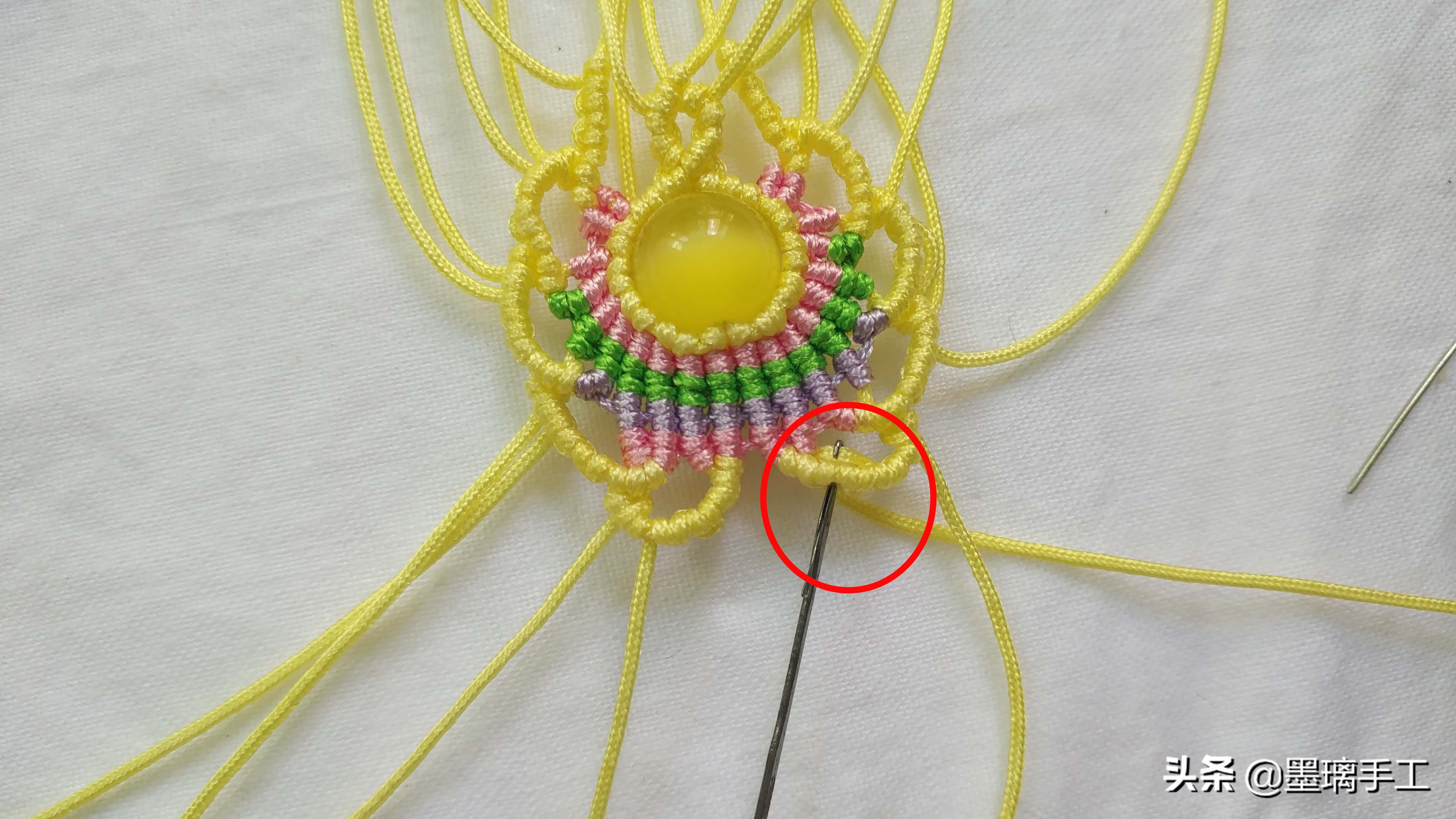 复古耳环编绳教程,简单北欧风手工编绳