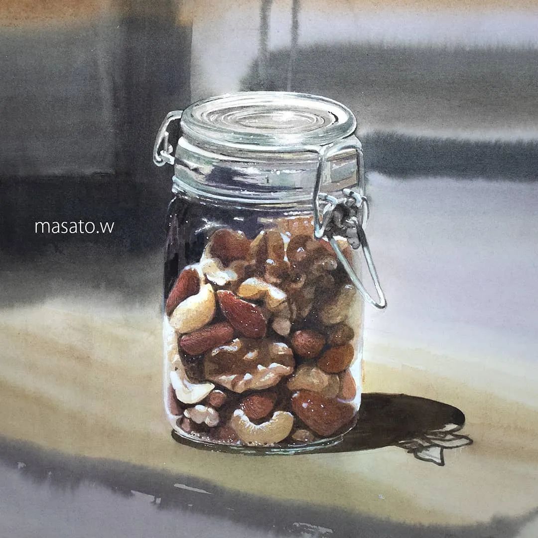 水彩大师笔下的花卉,简单唯美的水彩花卉