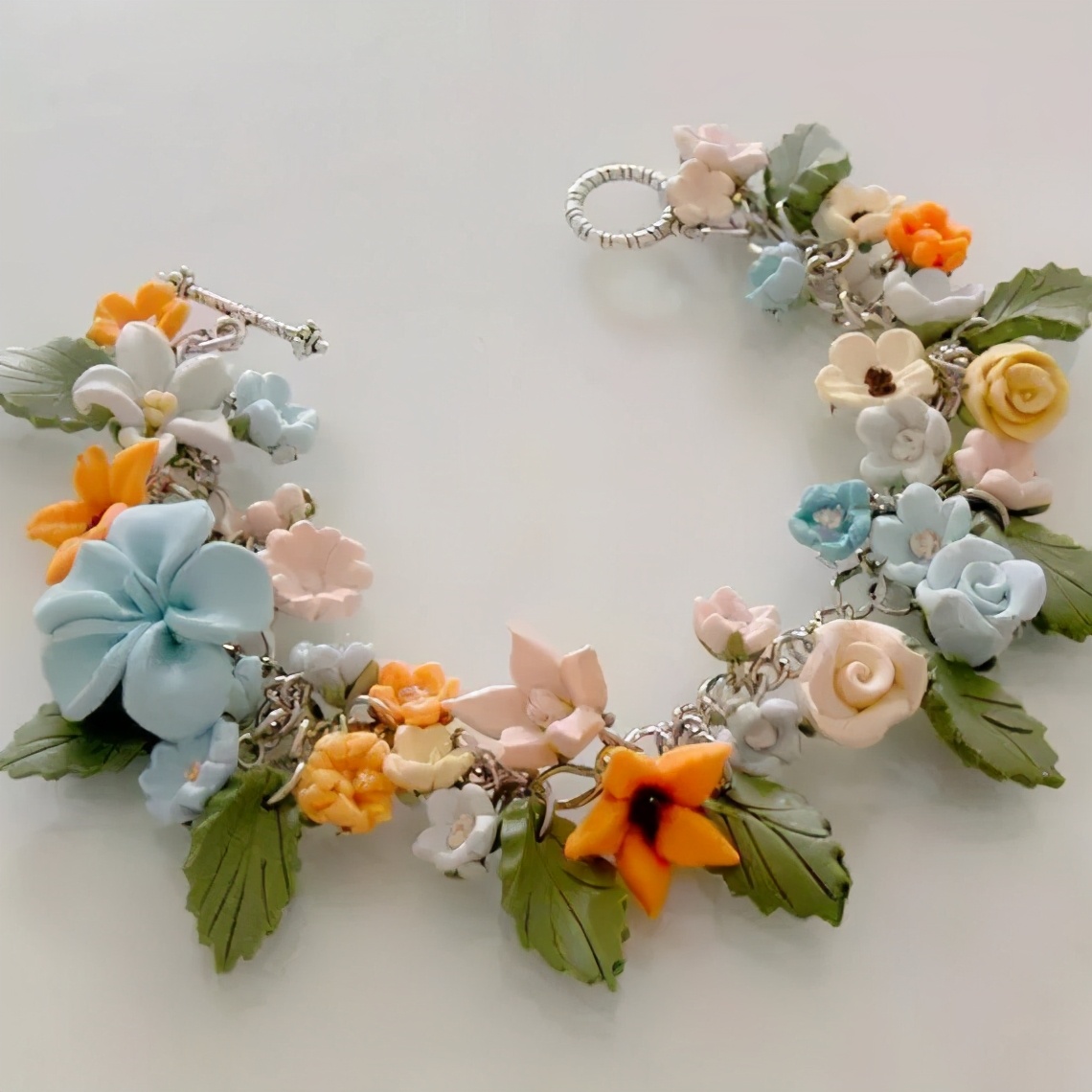 软陶手工作品挂件首饰,纯手工软陶首饰