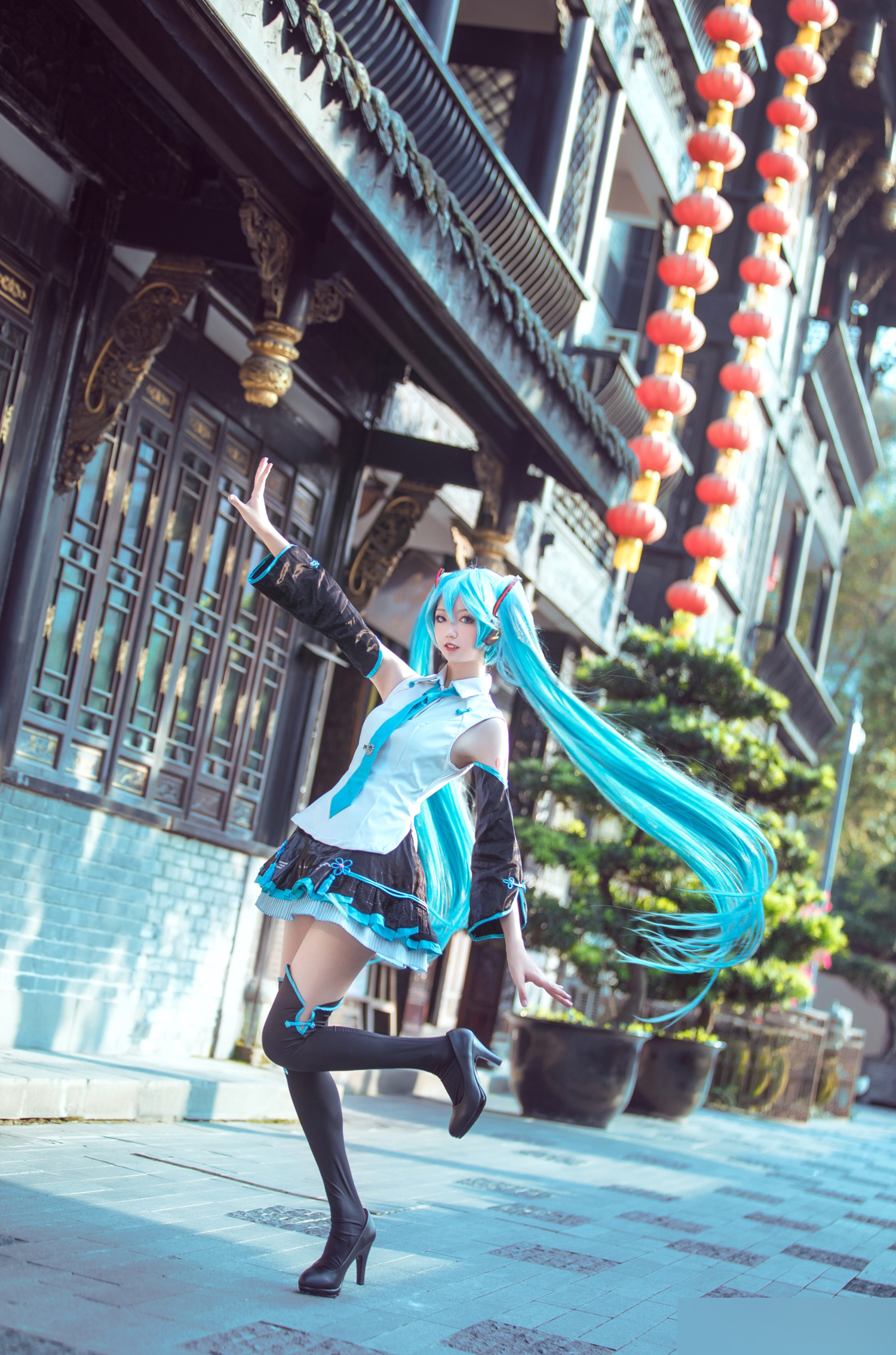 三个人cos未来初音,初音未来cos所有造型